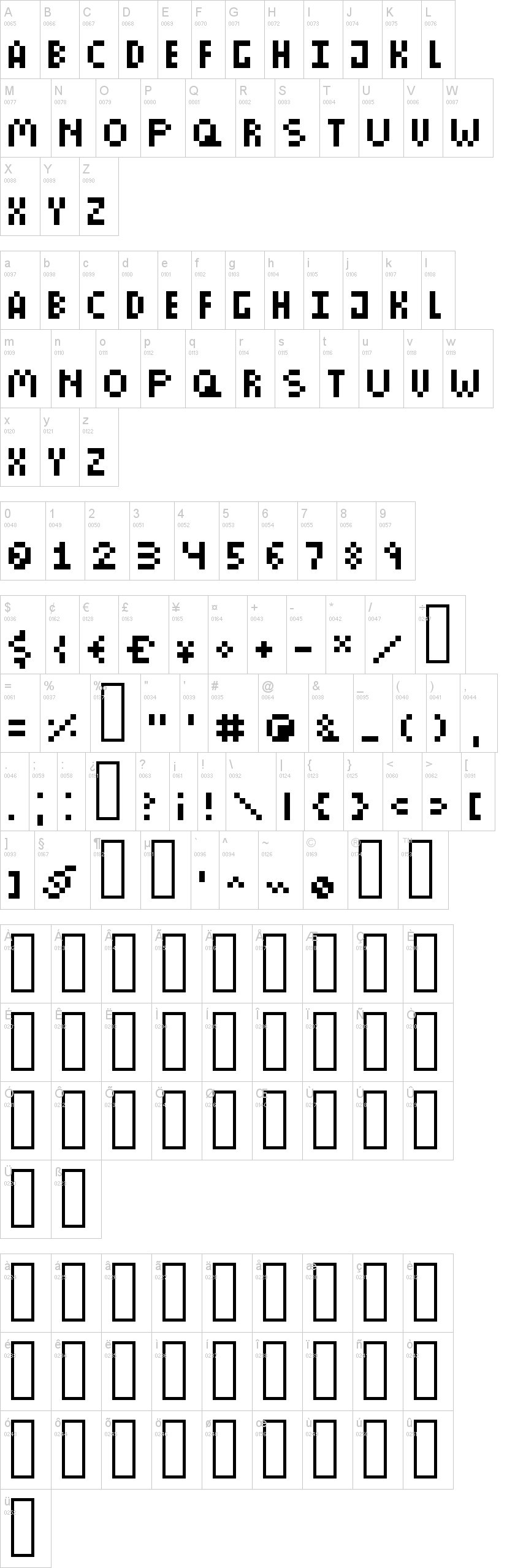 Download Pixless Font Free - Unique Pixel Art Style