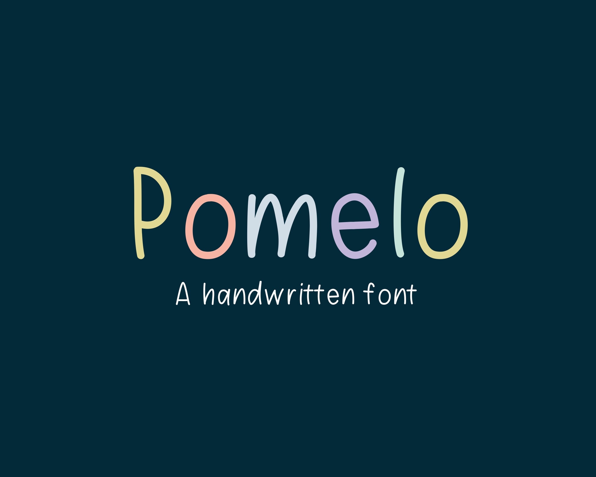 Laden Sie die Pomelo Schriftart kostenlos herunter - Verspielt & Modern