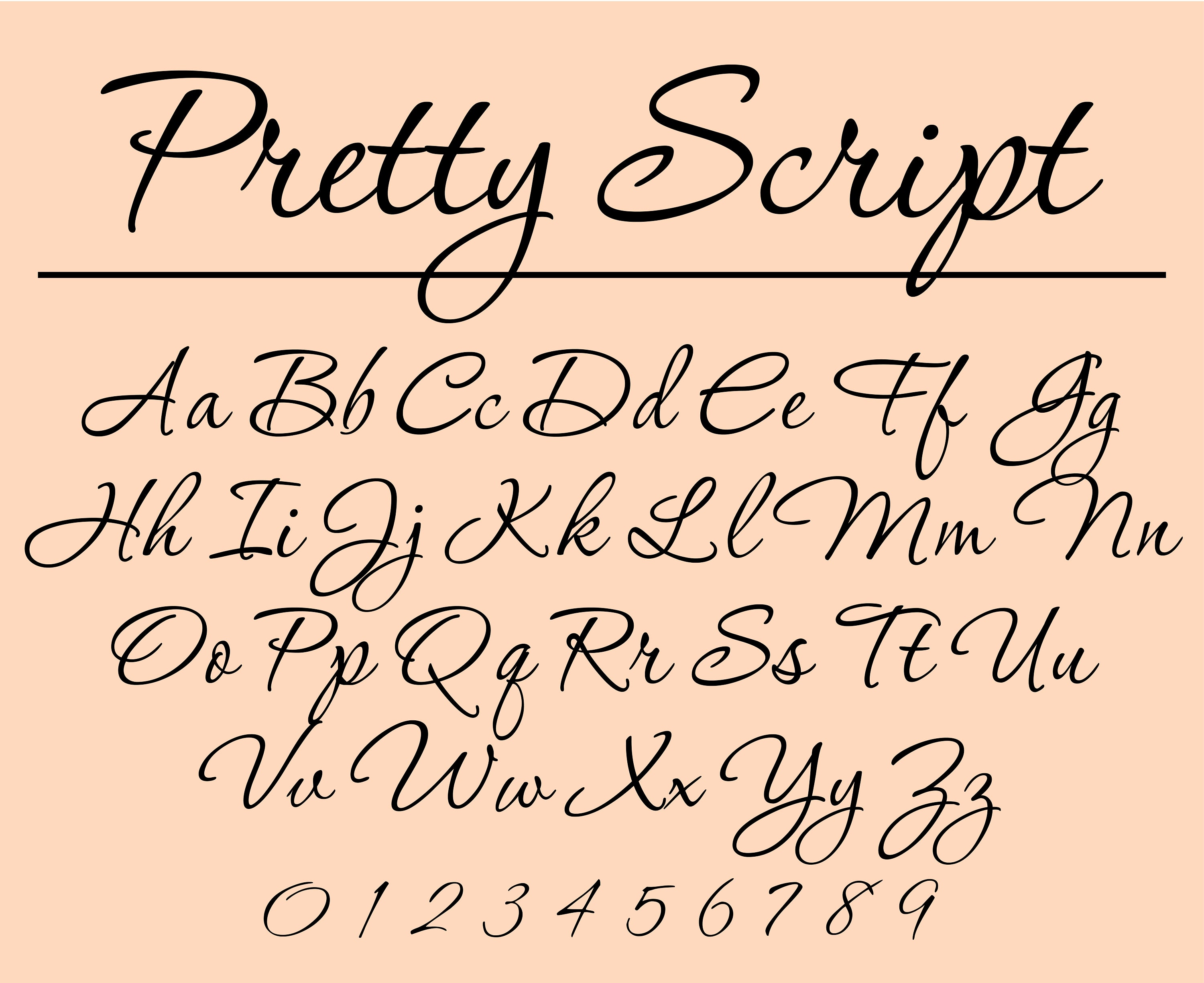 Download Pretty Font Free - Charming and Elegant Typeface