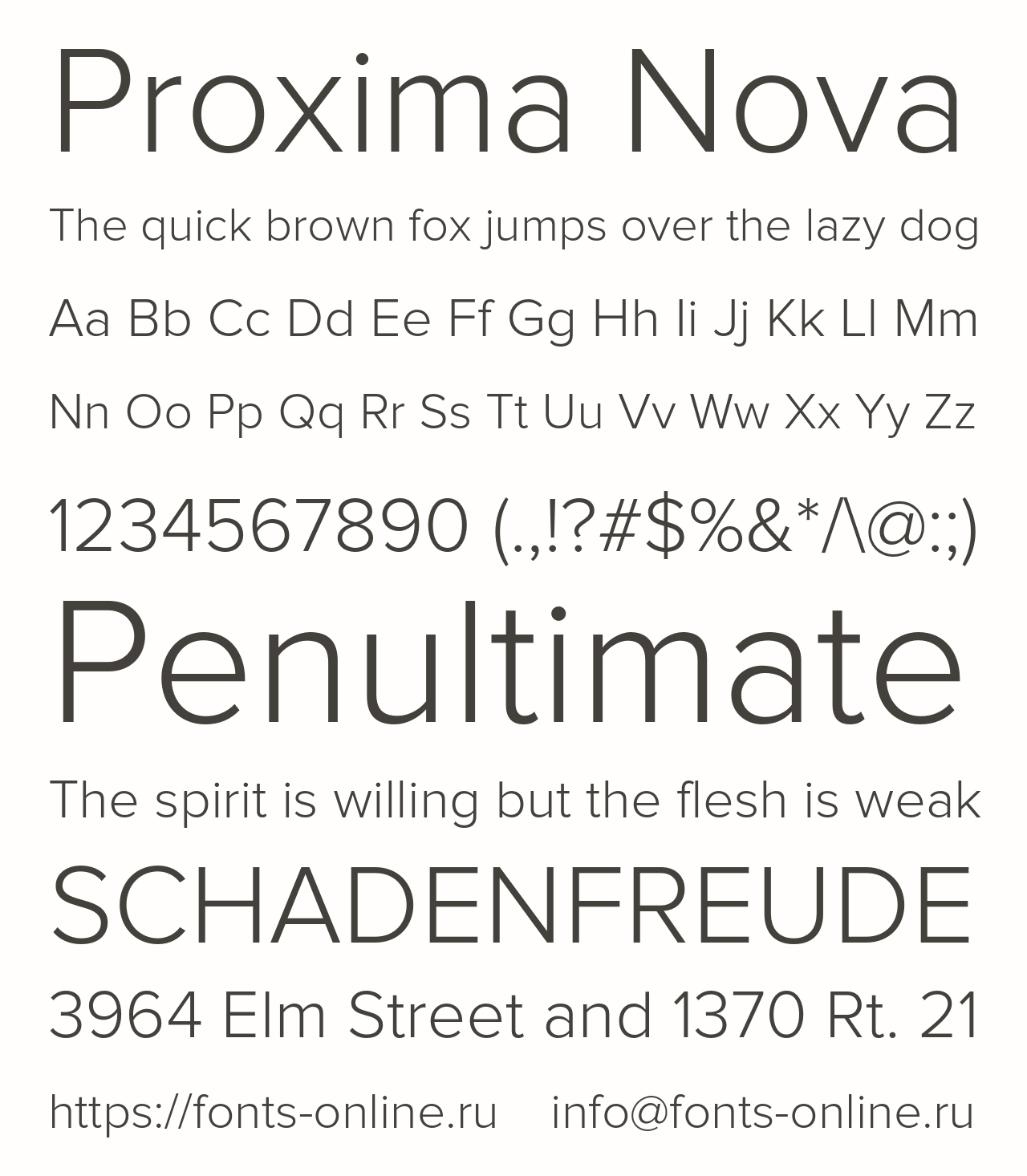 Laden Sie die Proxima Nova Schriftart kostenlos herunter - Modern und Vielseitig