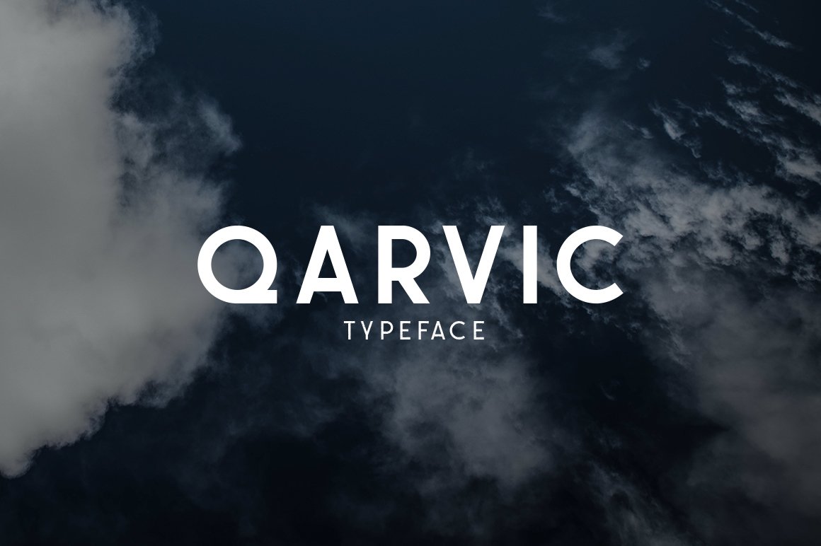 Laden Sie die QARVIC Typeface kostenlos herunter - Modern und Vielseitig