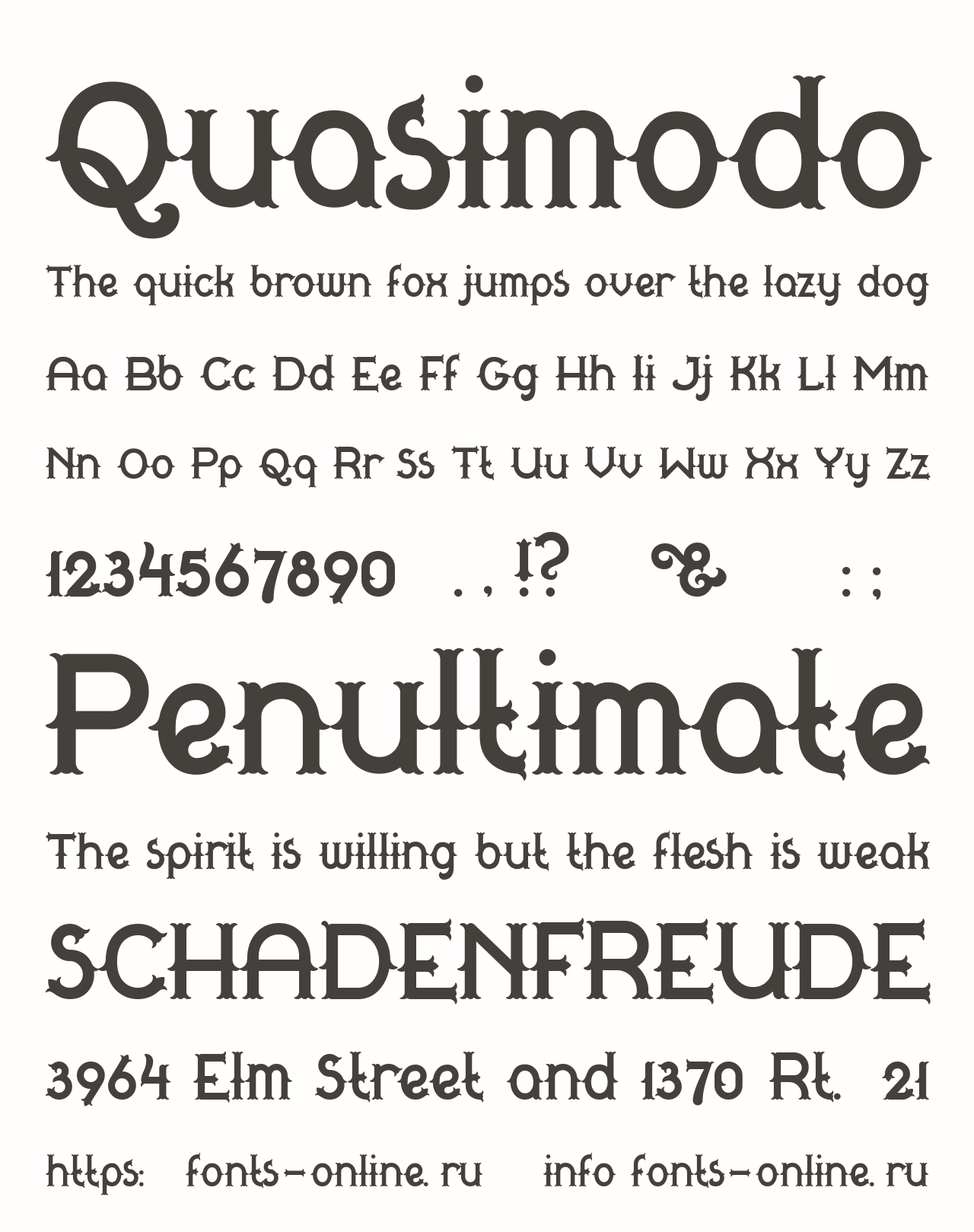 Download Quasimodo Font Free - Unique and Artistic Typeface