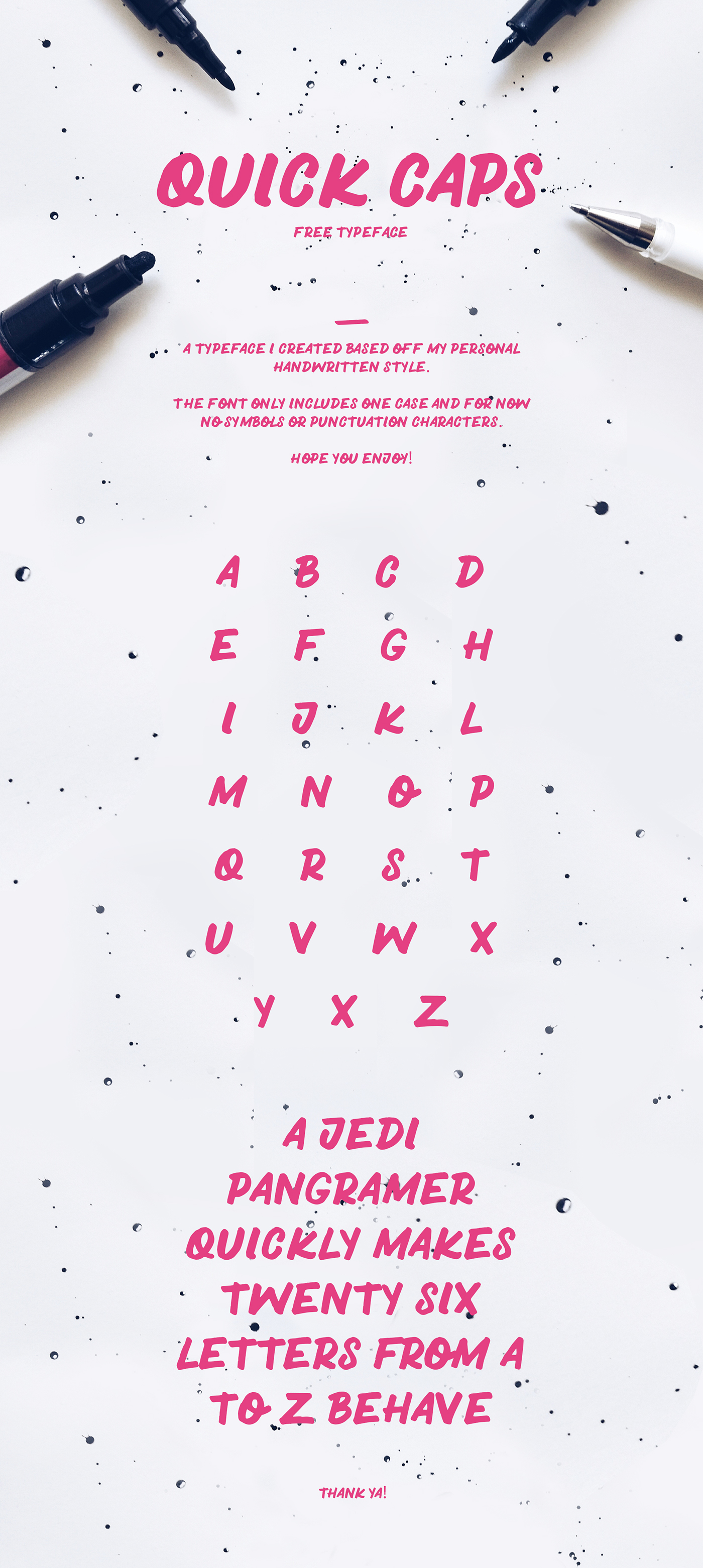 Download Quick Caps Font Free - Bold and Dynamic Style