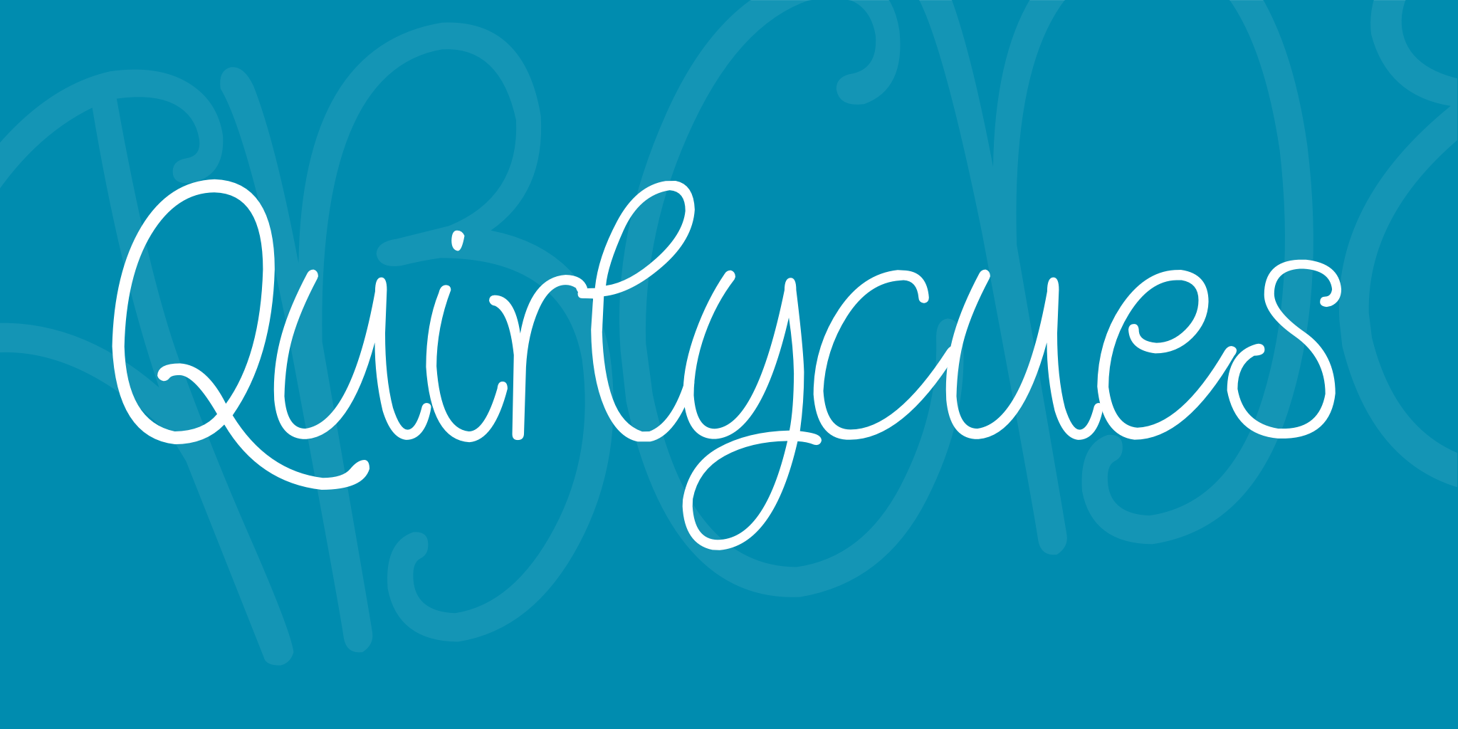 Download Quirlycues Free - Playful Decorative Font