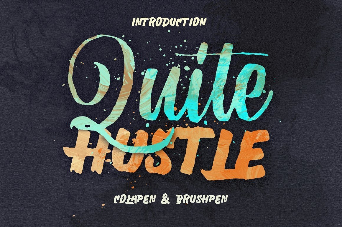 Download Quite Hustle Font Free - Bold & Energetic Style