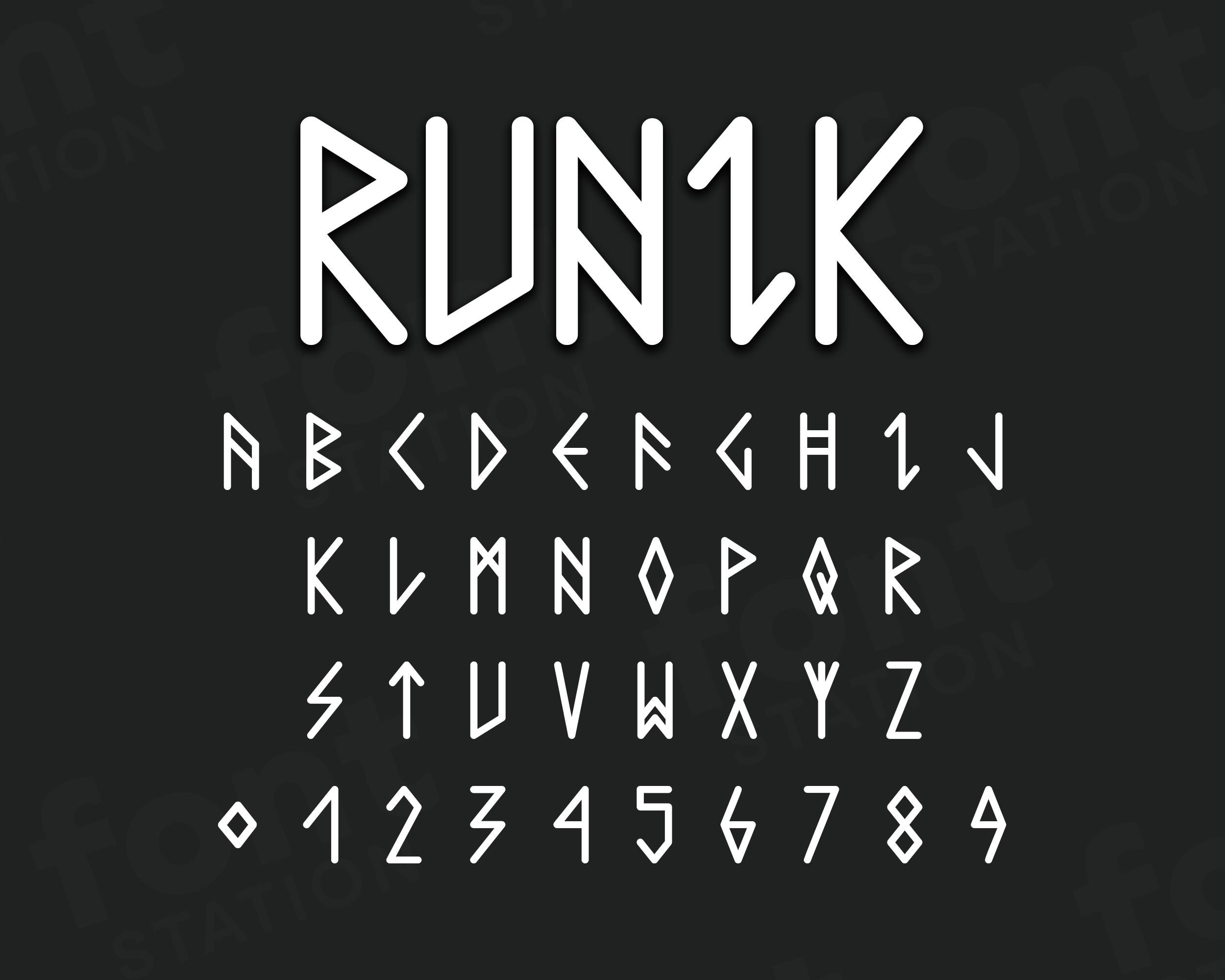 Kostenlose Runes Schriftart herunterladen - Mystische und Einzigartige Designs