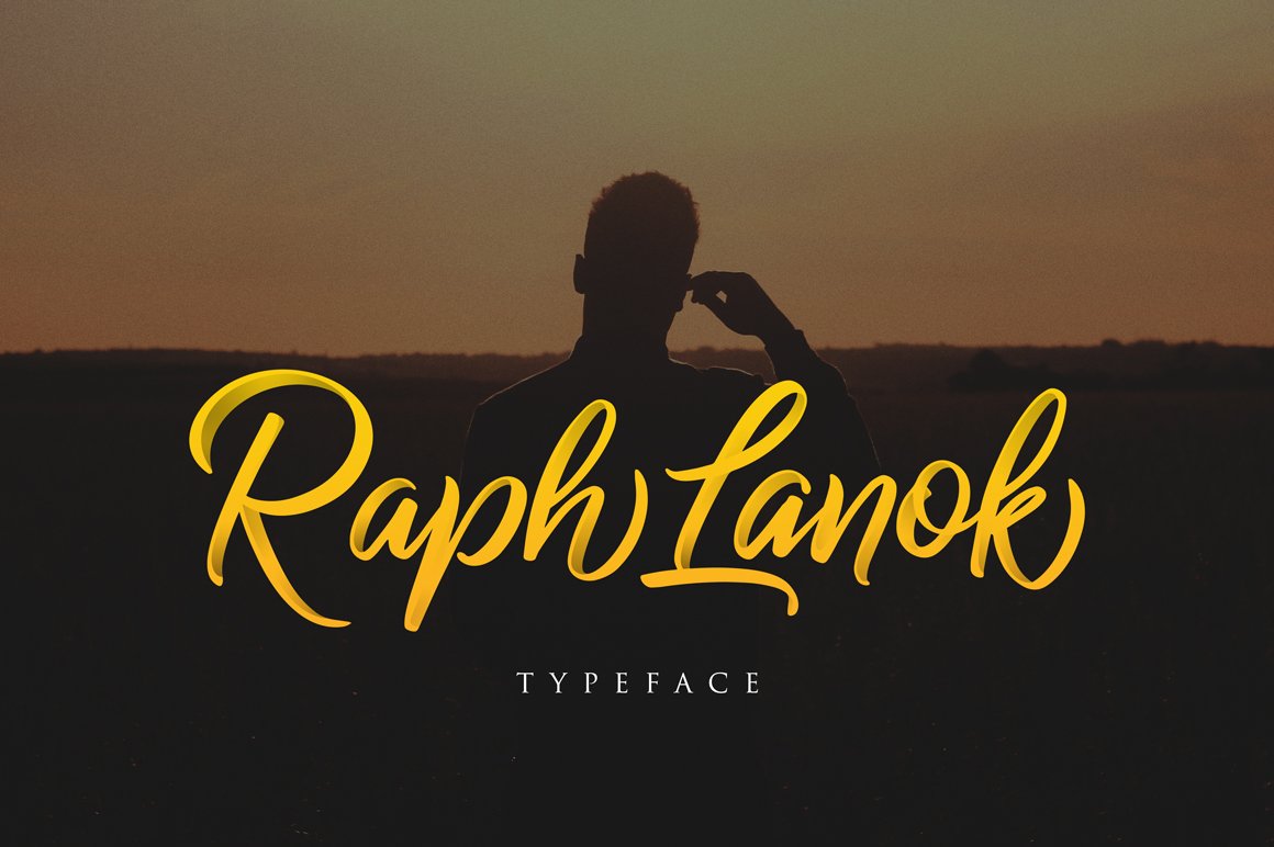 Скачайте бесплатно шрифт Raph Lanok Typeface – стильный современный шрифт