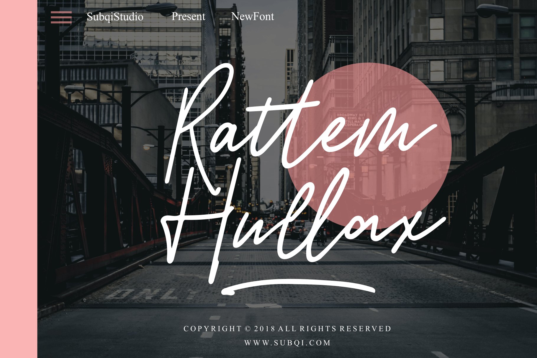 Download Rattem Hullax - Unique Modern Display Font Free