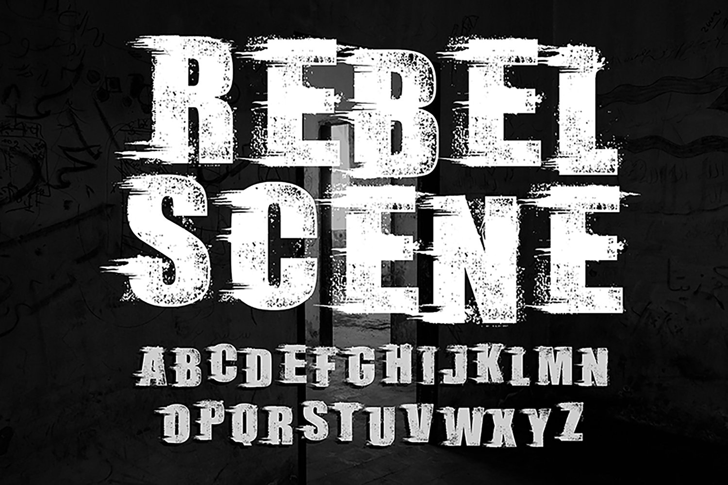 Download Rebel Scene Font Free - Edgy and Bold Typeface