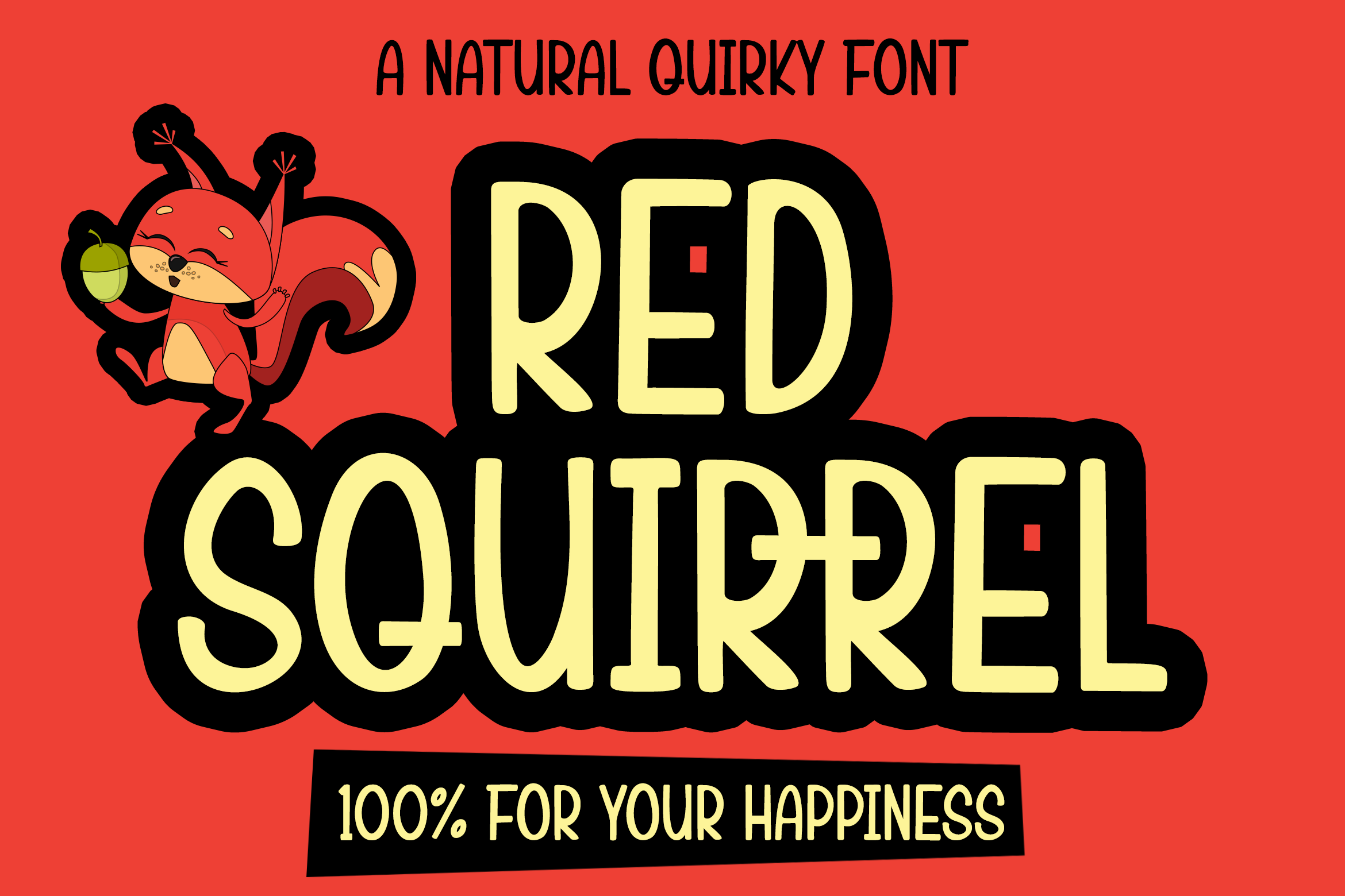 Скачайте бесплатно шрифт Red Squirrel - игривый и современный стиль