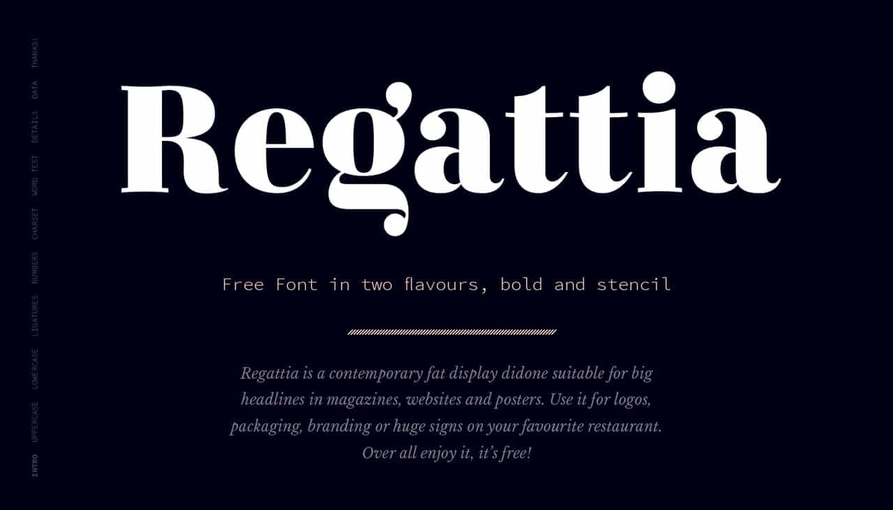 Download Regattia v10 for Free - Stylish & Versatile Font