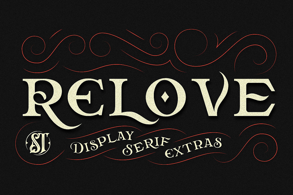 Download Relove Typeface Extras - Elegant & Versatile Font