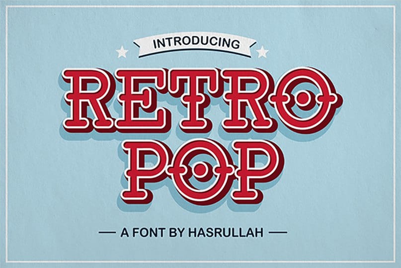 Download Retro Pop Font Free - Bold & Fun Retro Design