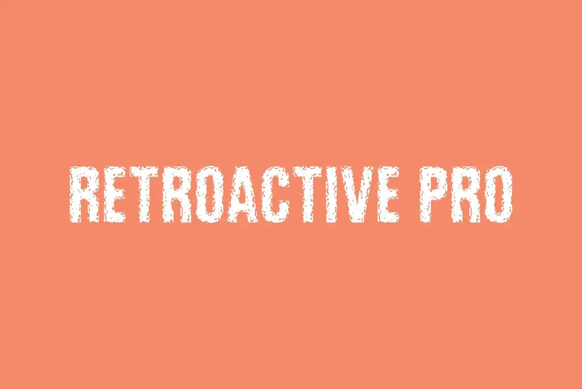 Download Retroactive Font Free - Unique Vintage Style