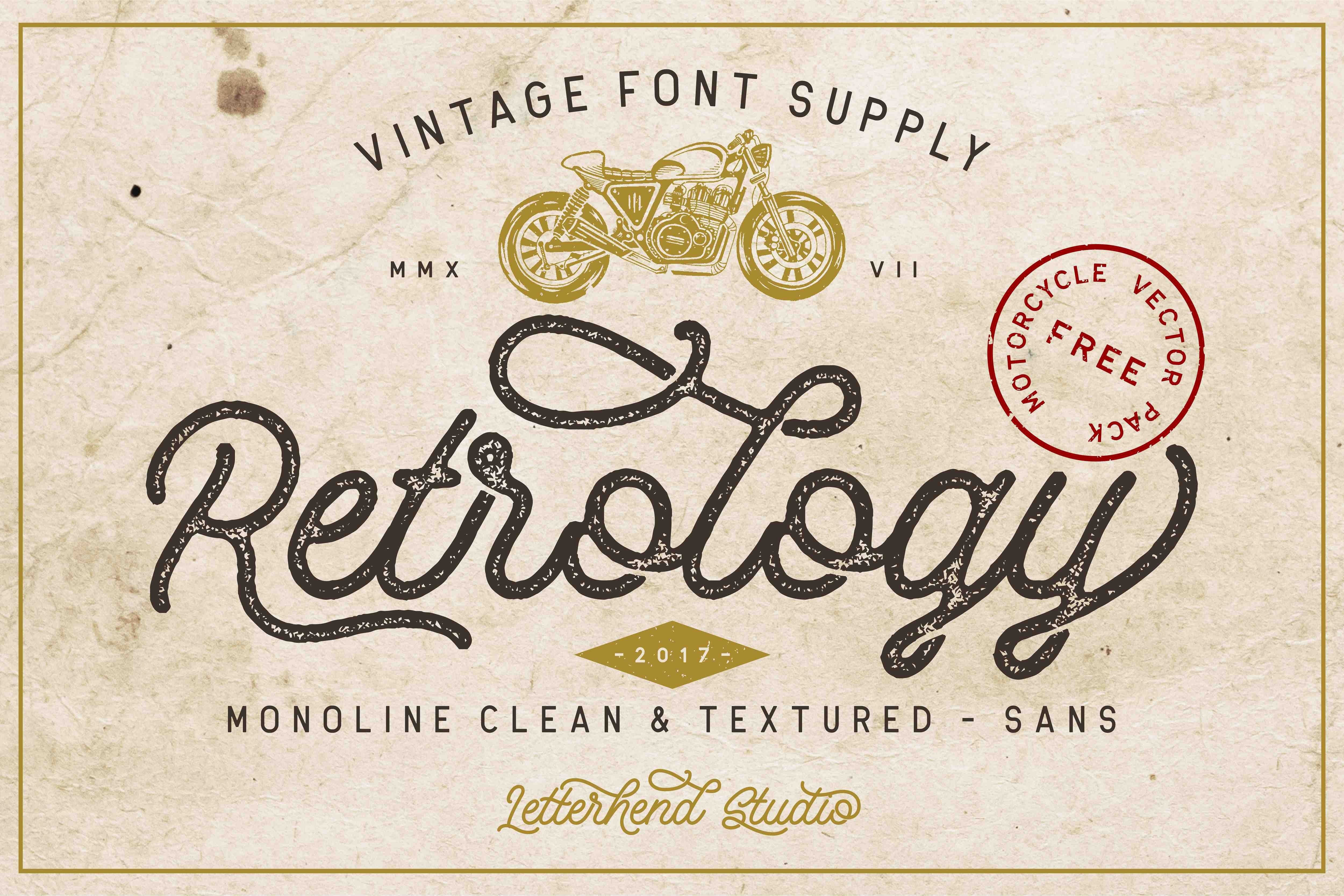 Download Retrology Font Free - Unique Retro Style