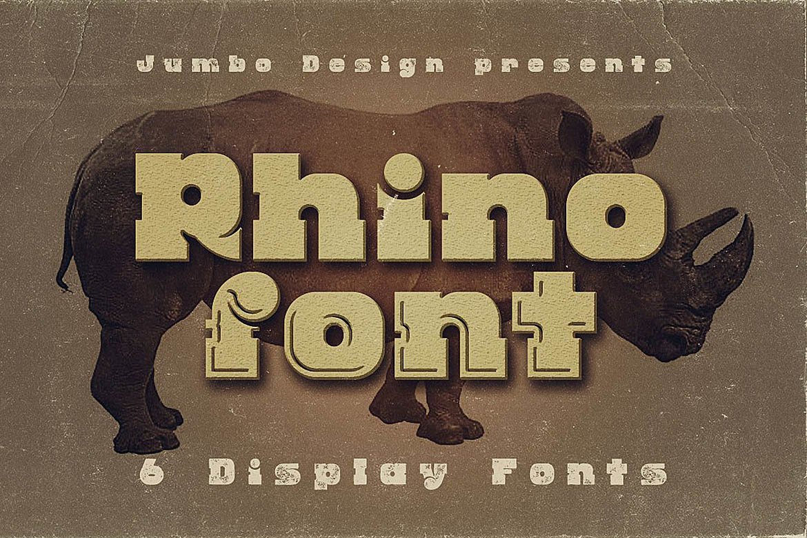 Скачайте бесплатно шрифт Rhino Display - стильная типографика для вашего проекта