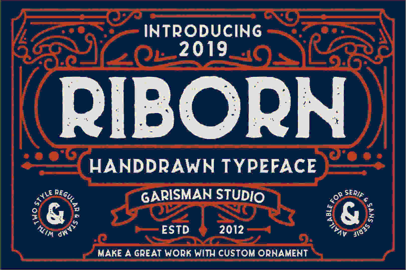 Download Riborn Two Font Free - Stylish Display Typography