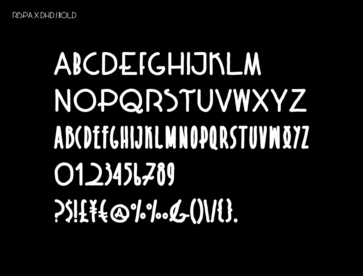 Download Rispa Font for Free - Unique Handcrafted Style