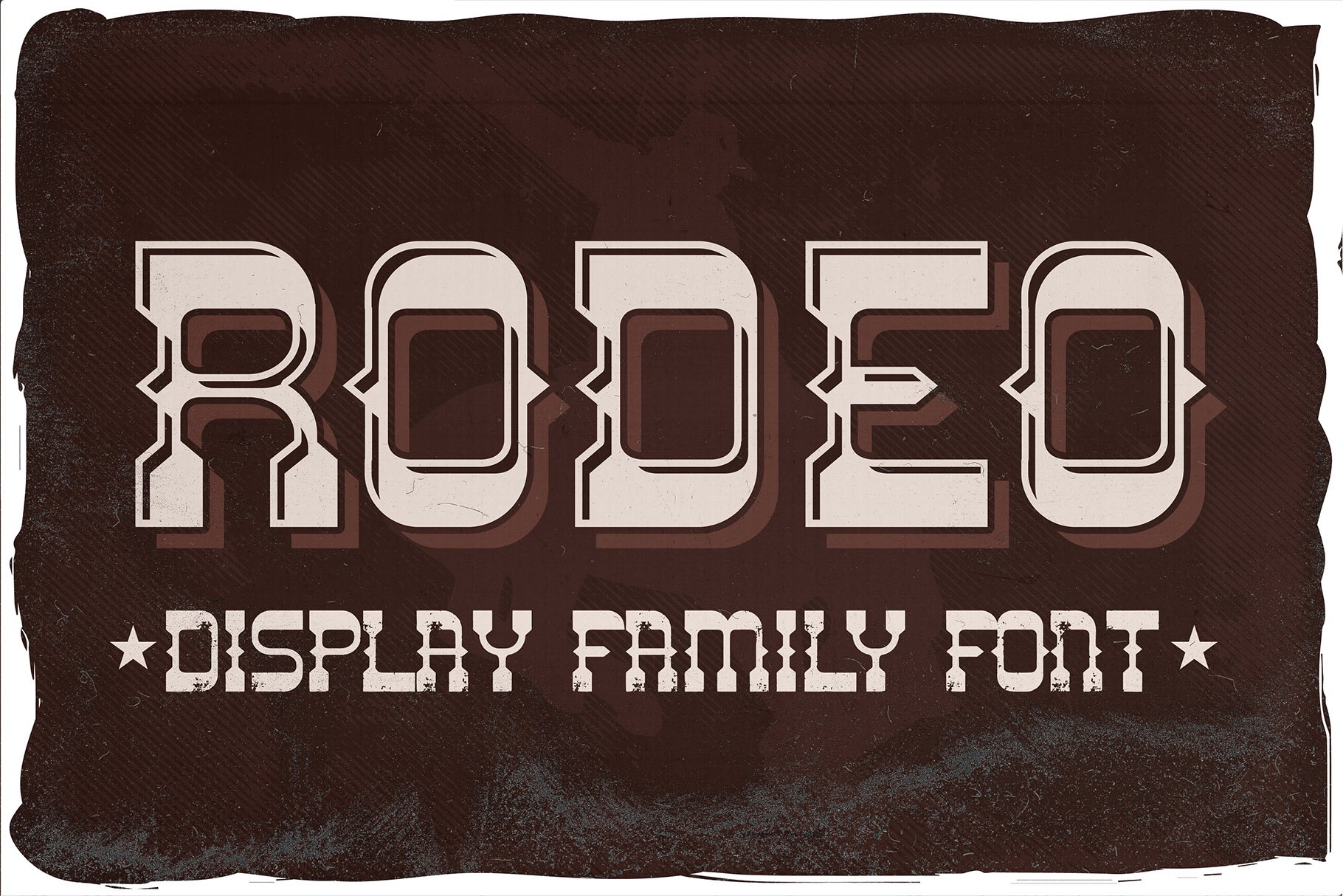 Jetzt Rodeo Typeface herunterladen - Rustikale Schrift für Kreative