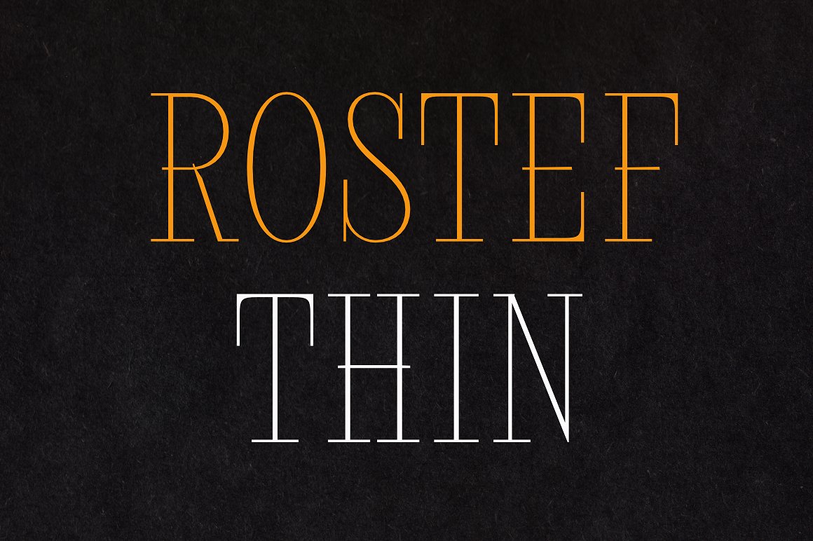 Download Rostef Thin Free - Stylish Minimalist Font