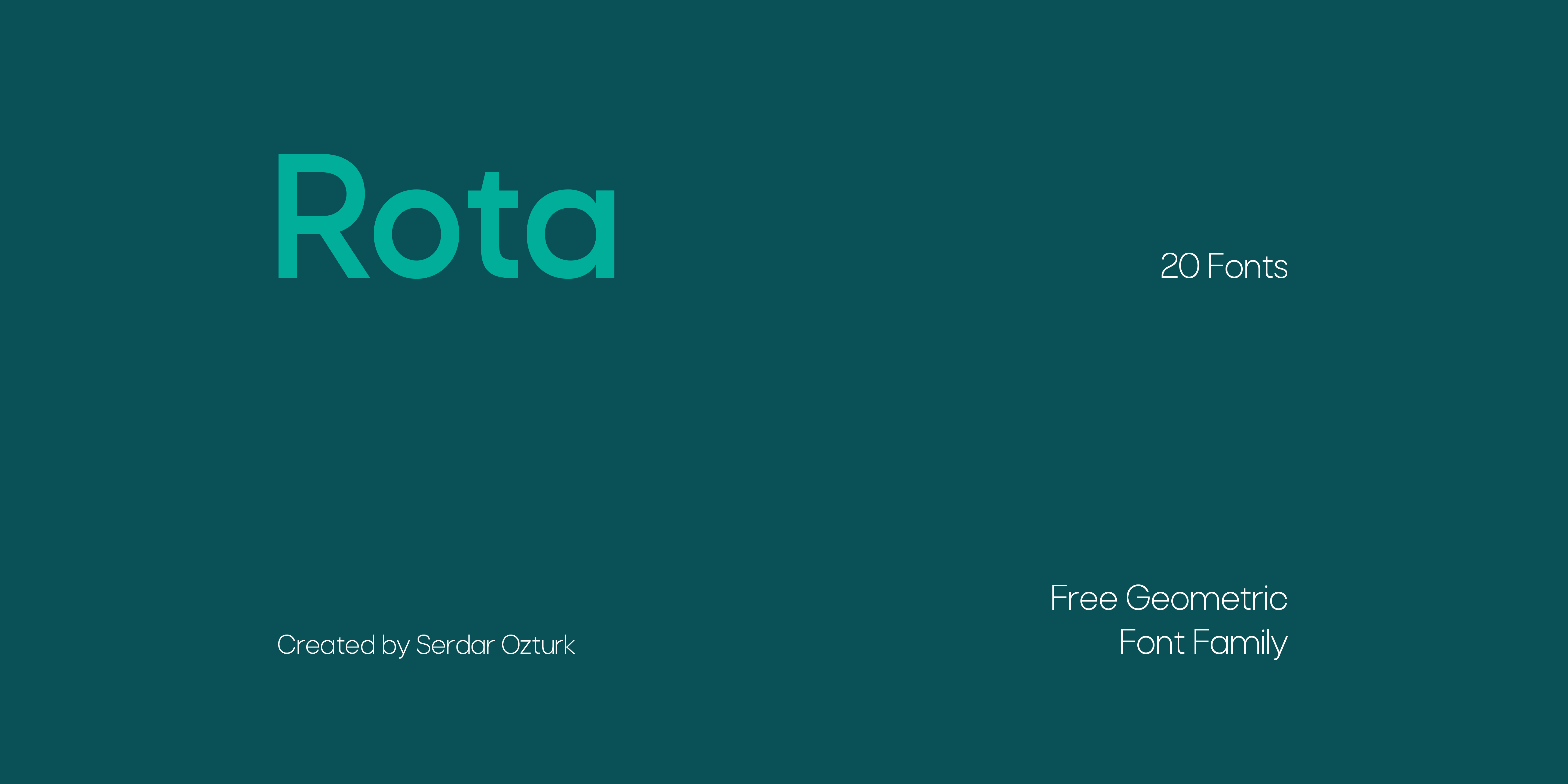 Download Rota Font Free - Versatile Geometric Typeface