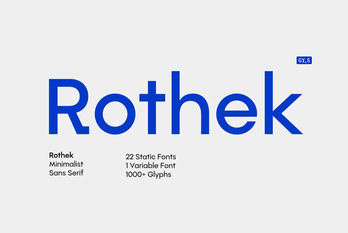 Download Rothek Font Free - Unique Modern Typeface