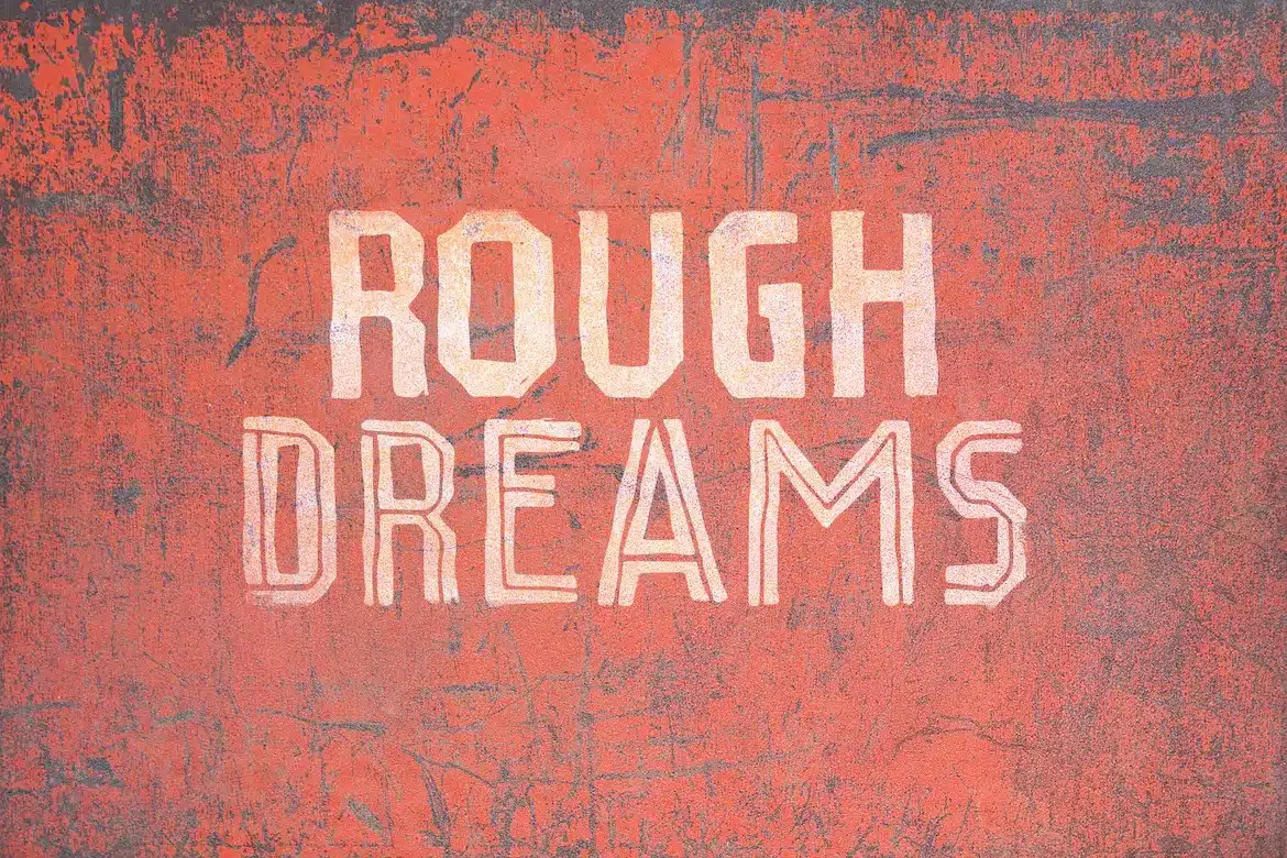 Free Download Rough Dreams Font - Unique Handwritten Style