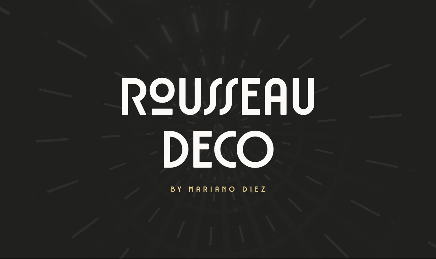 Download Rousseau Deco Font Free - Vintage Art Deco Style