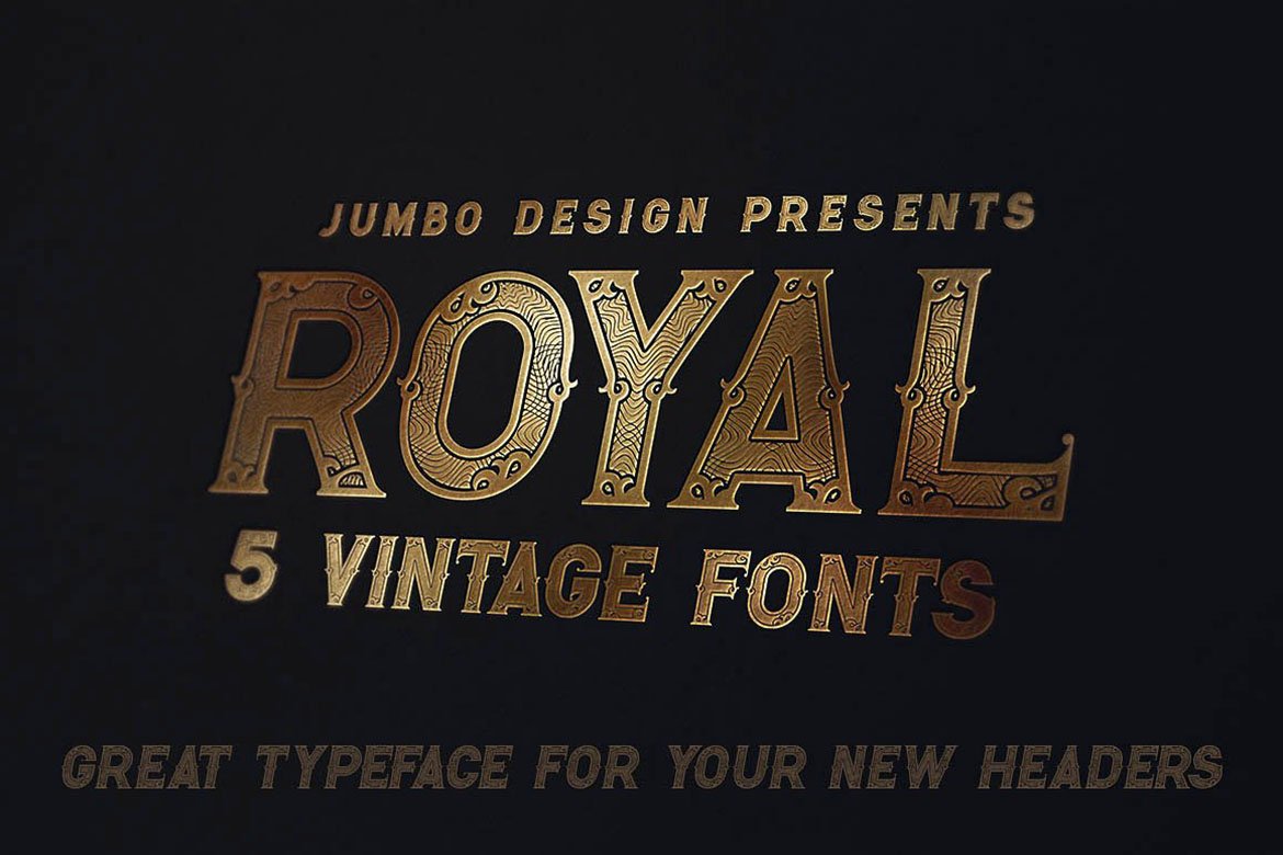 Скачайте бесплатно шрифт Royal Vintage Style - утонченная классика