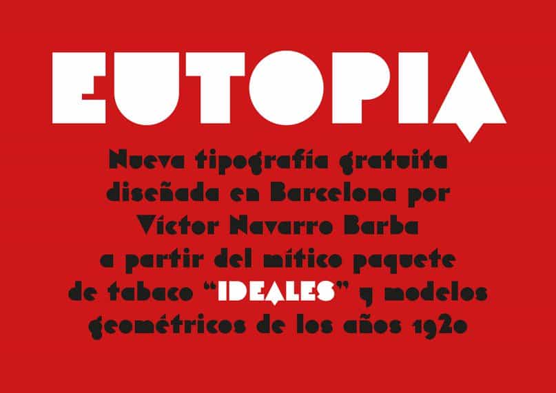 Téléchargez gratuitement la police Eutopia - Typographie moderne et élégante