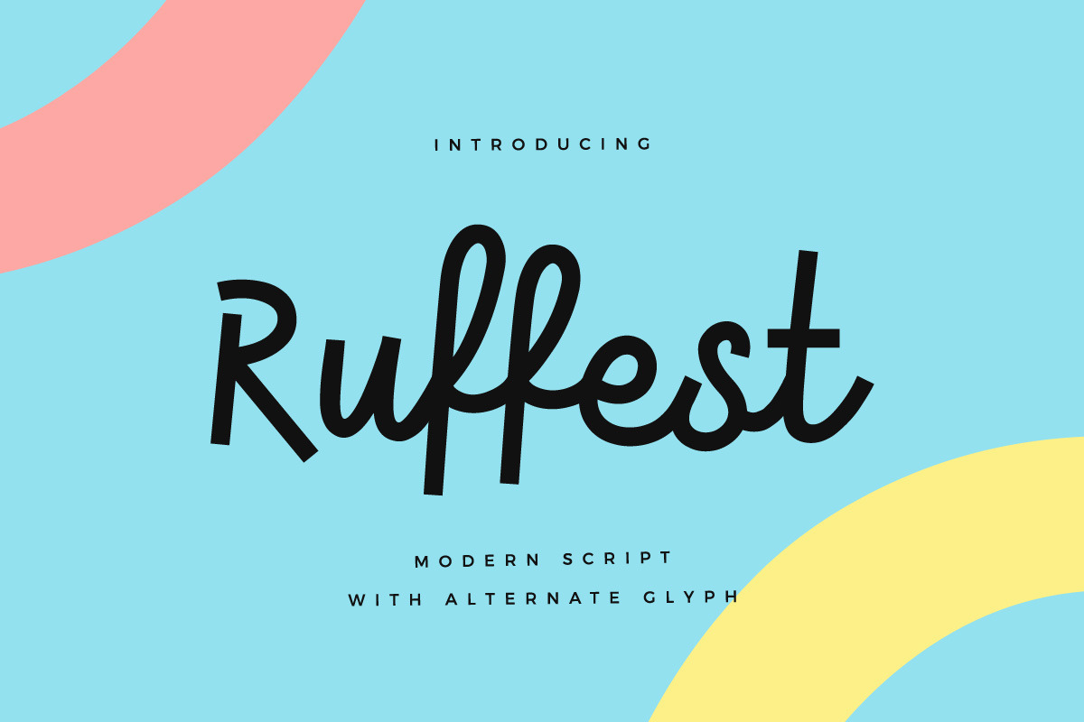 Скачайте бесплатно шрифт Ruffest - современный и стильный шрифт