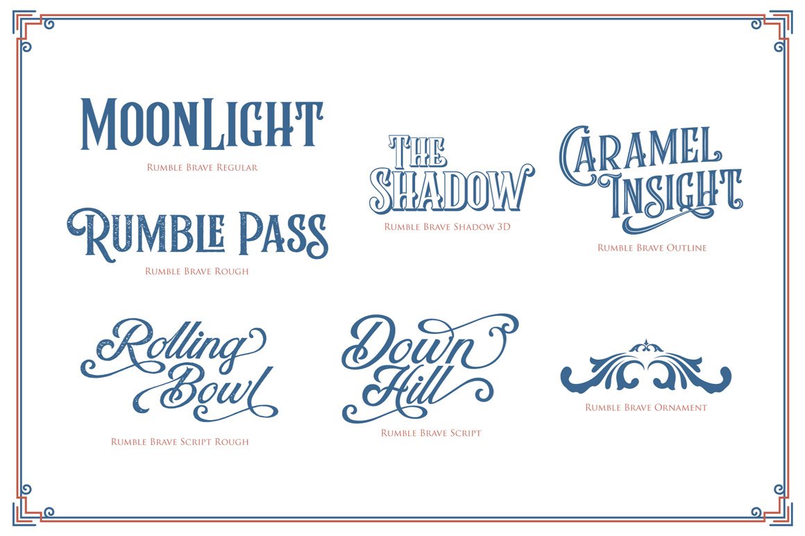 Download Rumble Brave Vintage Font Free - Retro & Bold Design