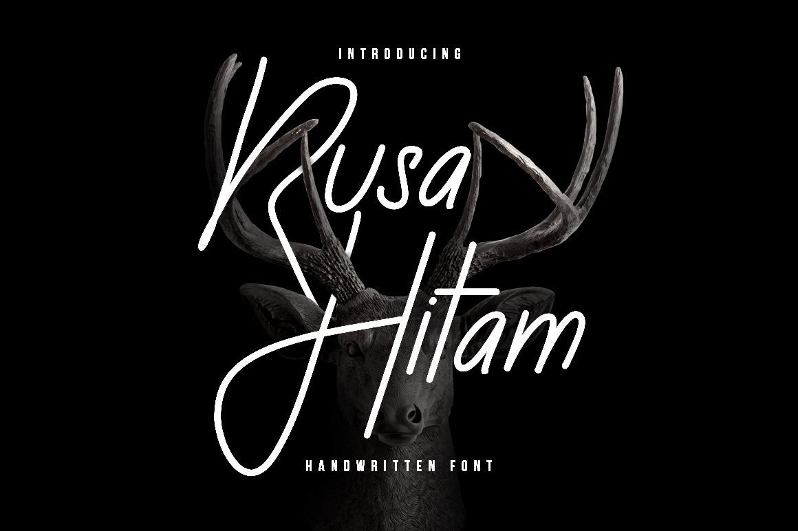 Скачайте бесплатно шрифт Rusa Hitam - современный и стильный