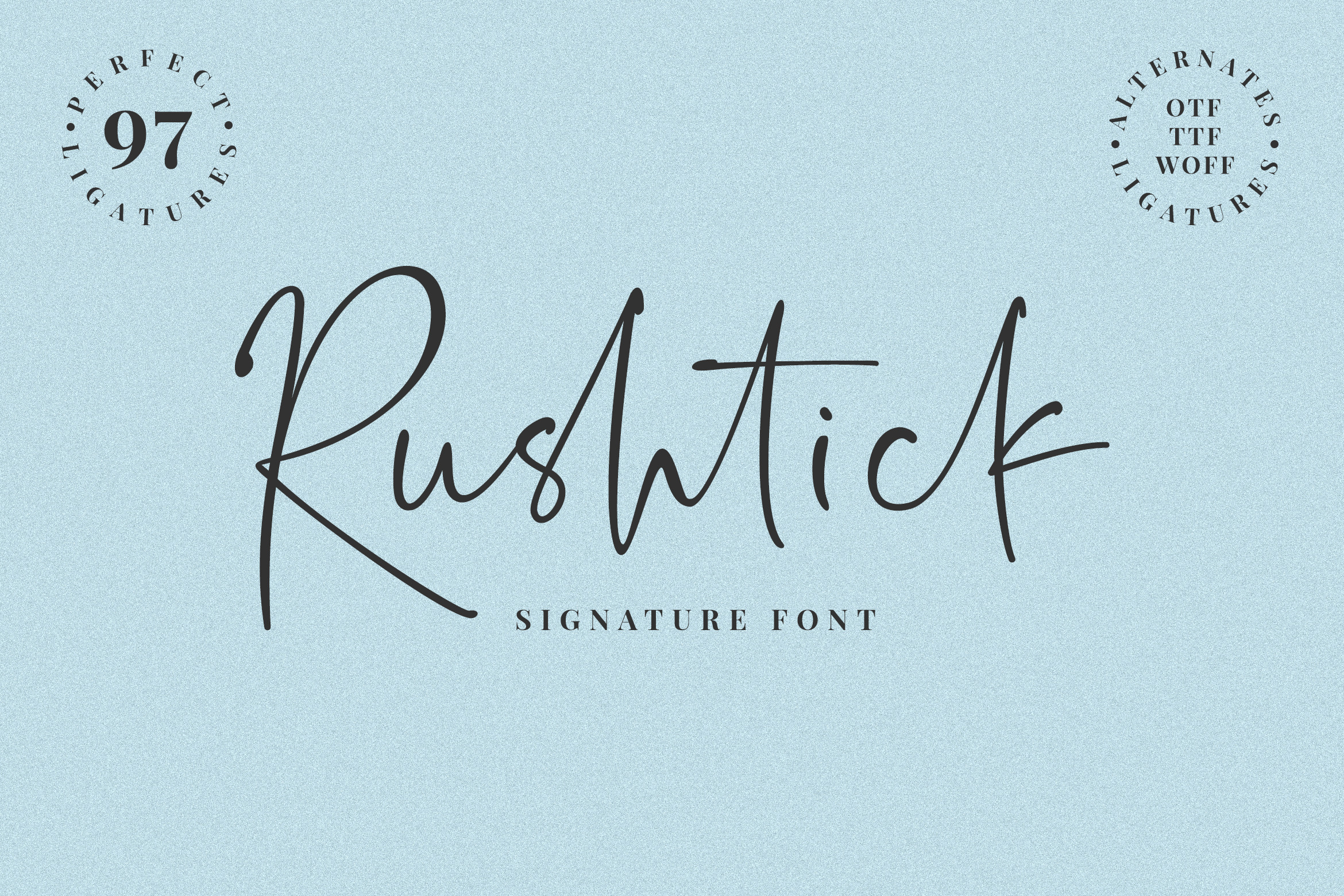 Download Rushtick Font Free - Bold and Modern Typeface