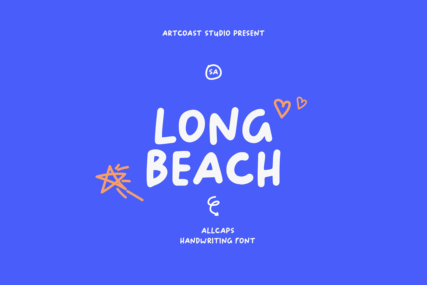 Free SA Long Beach Cyrillic Font - Unique Bold Style