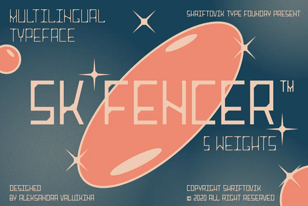 Download SK Fencer Font Free - Dynamic Display Typeface