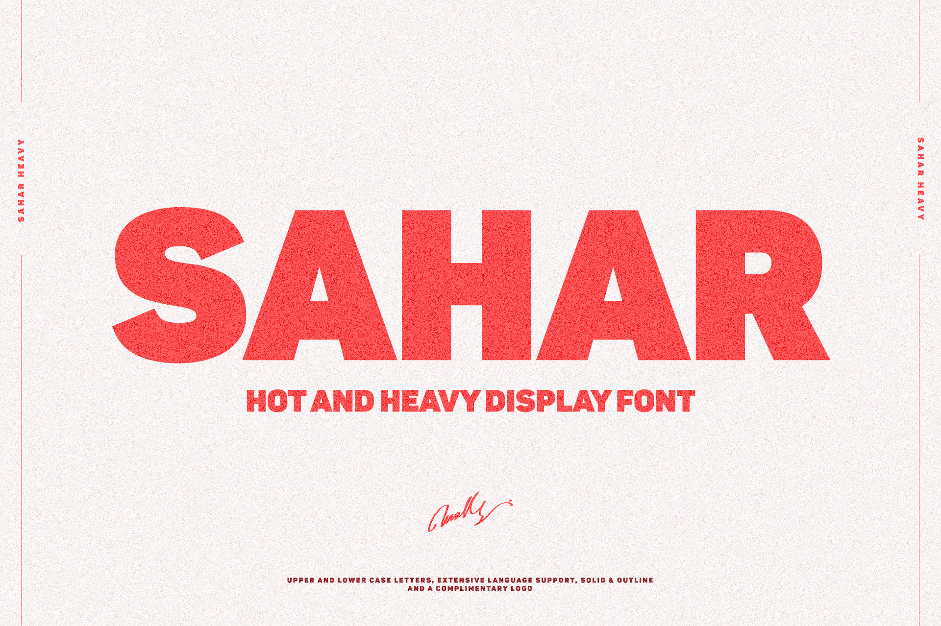 Download Sahar Sans Heavy Free - Bold Modern Typeface