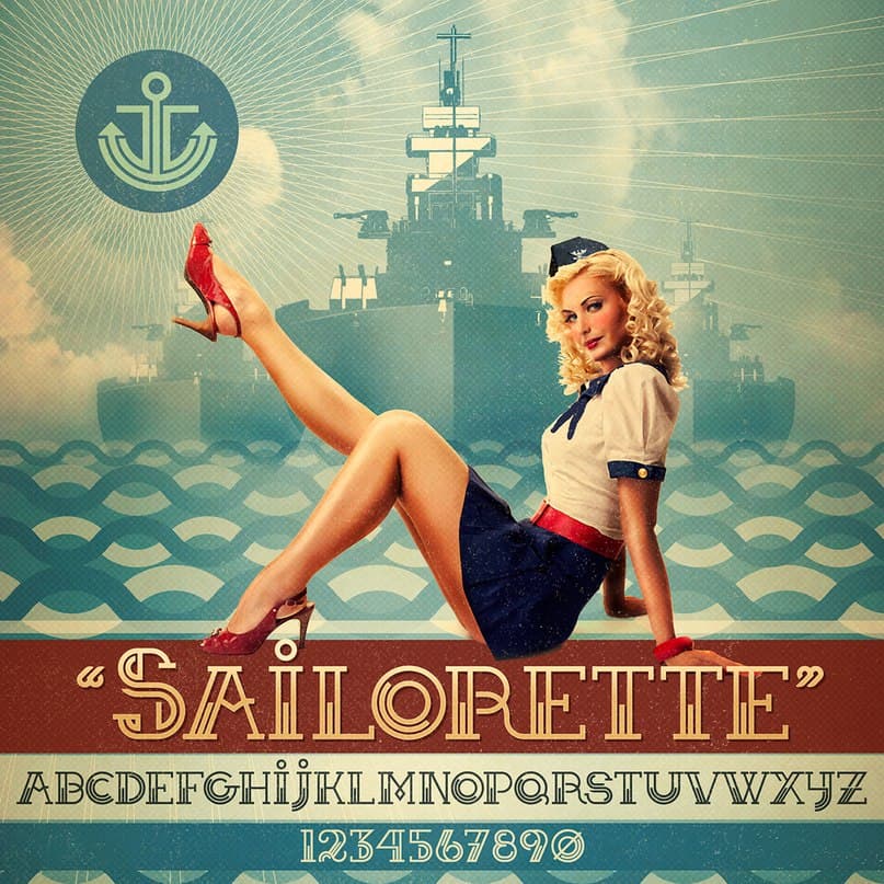 Скачайте бесплатно стильный шрифт Sailorette - идеален для креативных проектов!