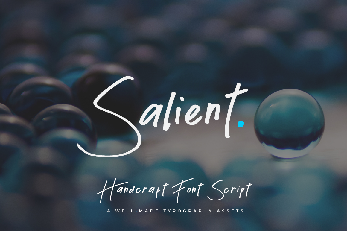 Entdecken Sie die Salient Handmade Script Font - Kostenloser Download für kreative Designs