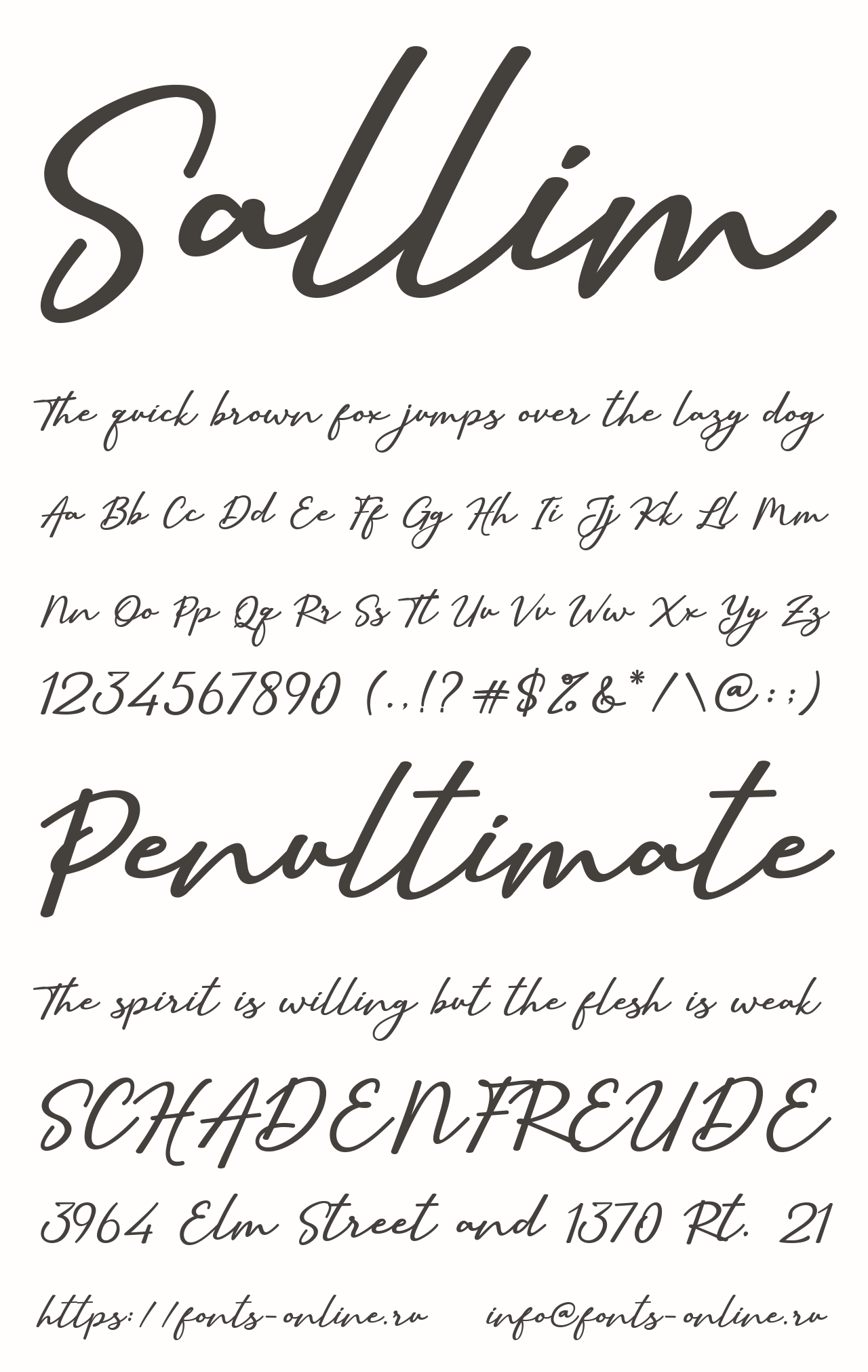 Free Download Sallim Font - Unique Handwritten Style