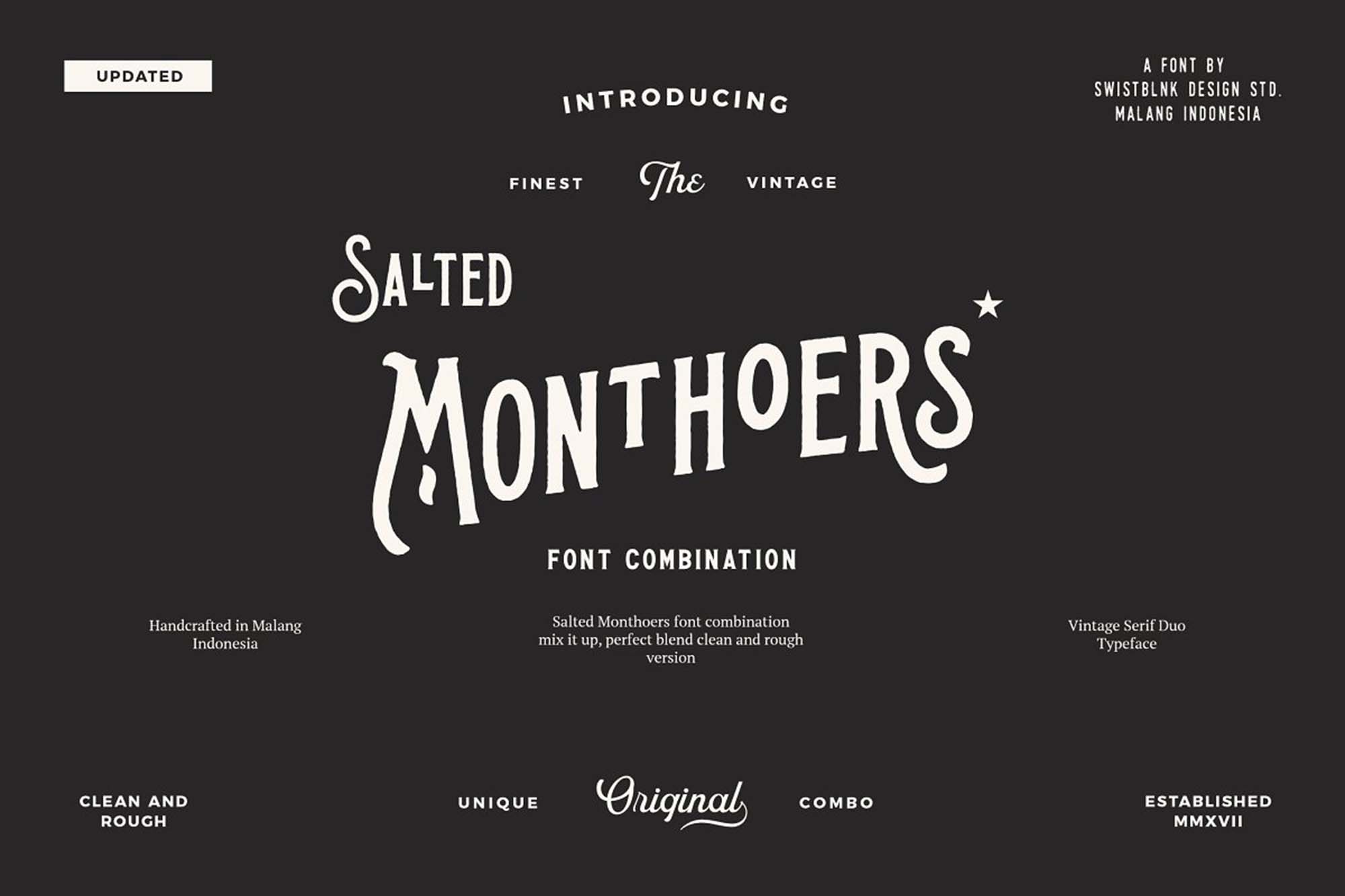 Download Salted Monthoers Font Free - Unique Handwritten Style