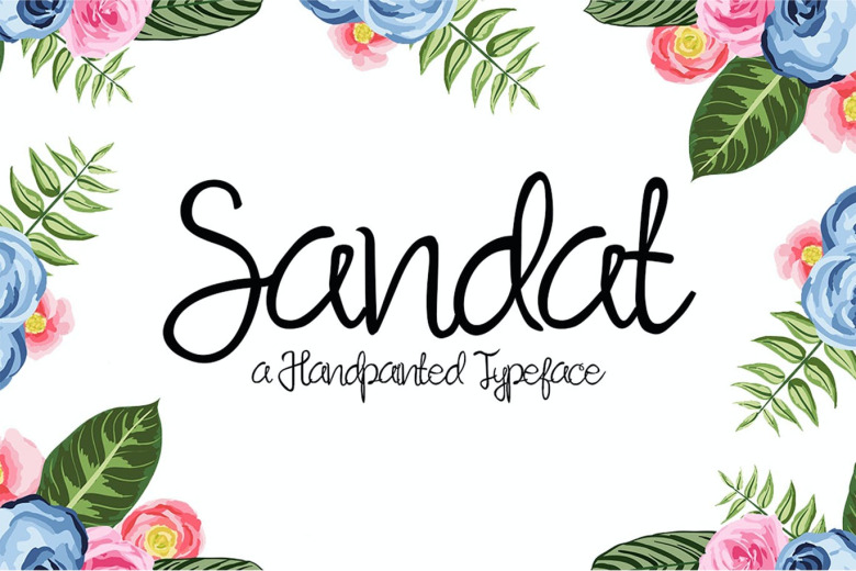 Скачайте бесплатно шрифт Sandat Script - идеальный для креативных проектов