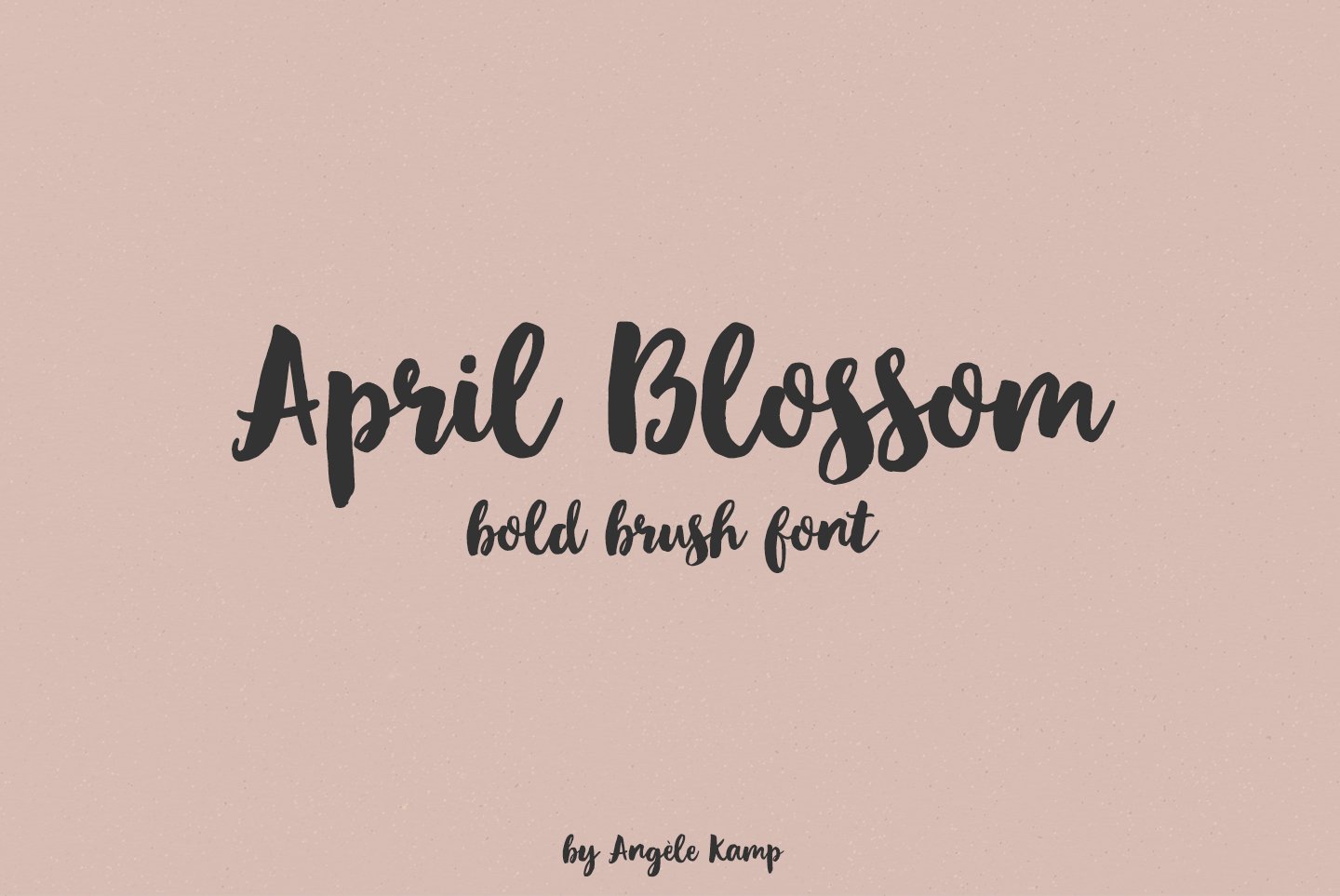 Скачайте бесплатно Script brush April blossom - изысканный рукописный шрифт