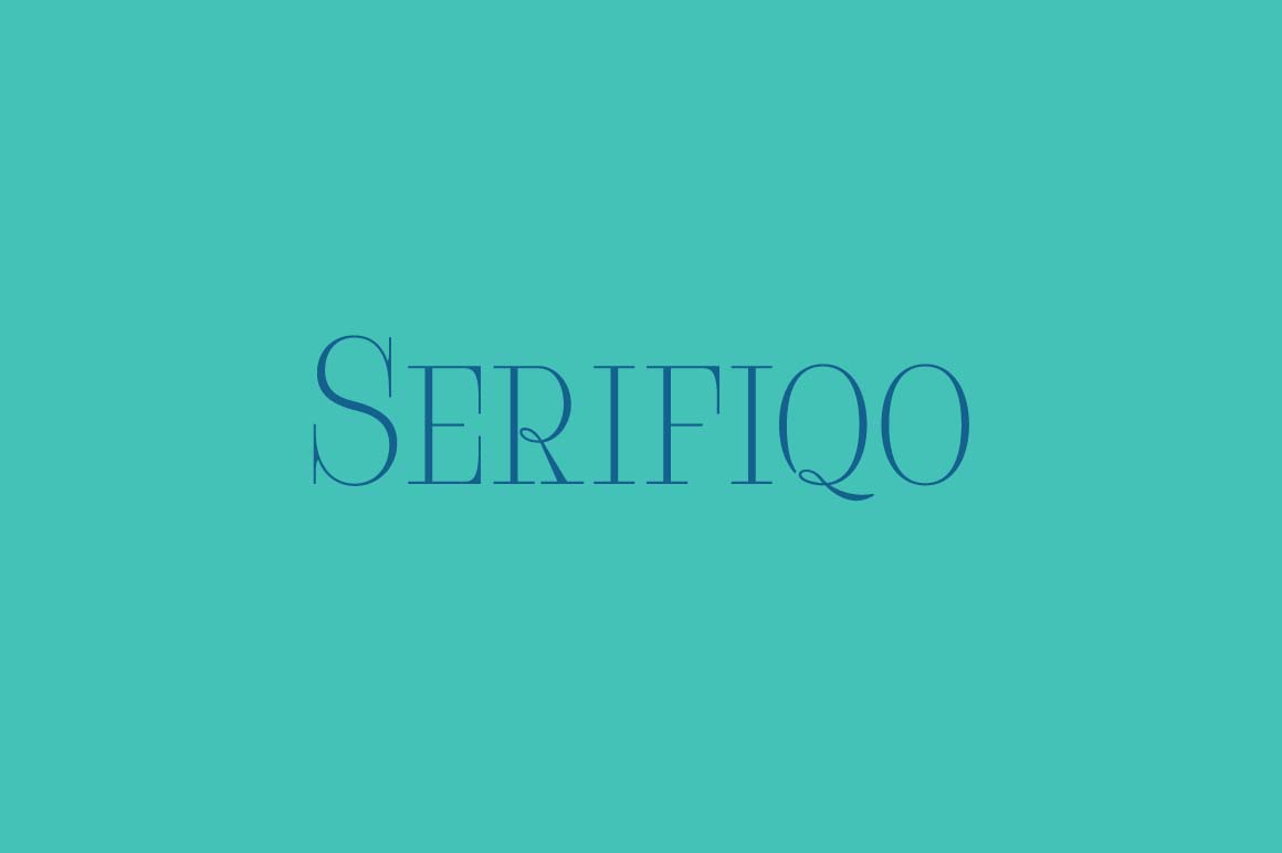 Free Download Serifiqo Font - Stylish Serif for Creative Designs