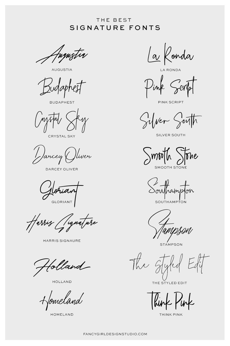 Download Signatrue Free - Unique Signature Font Style