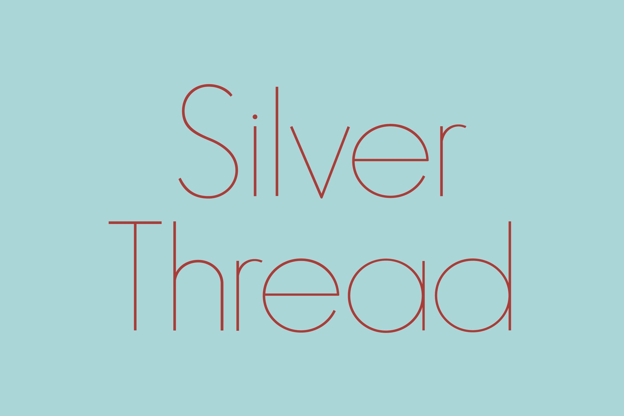 Скачайте бесплатно шрифт Silver Thread - утонченный стиль для вашего дизайна