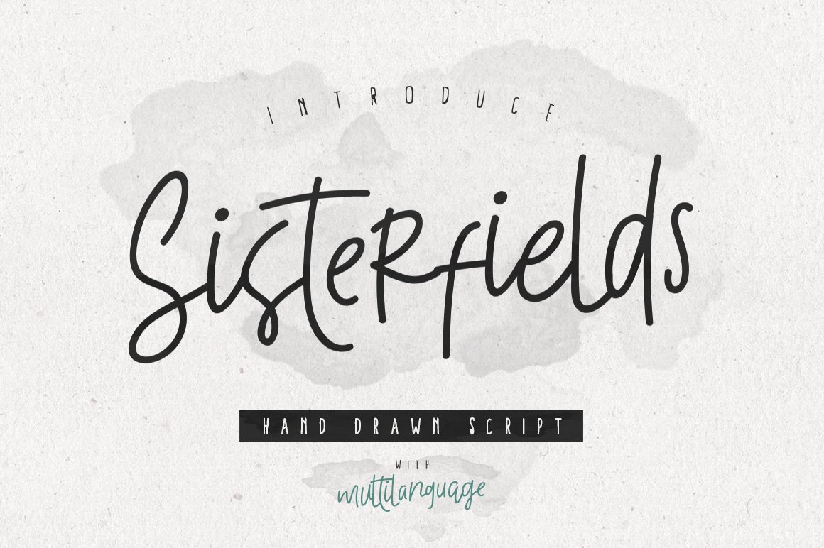 Скачайте бесплатно шрифт Sisterfields Script - уникальный рукописный стиль