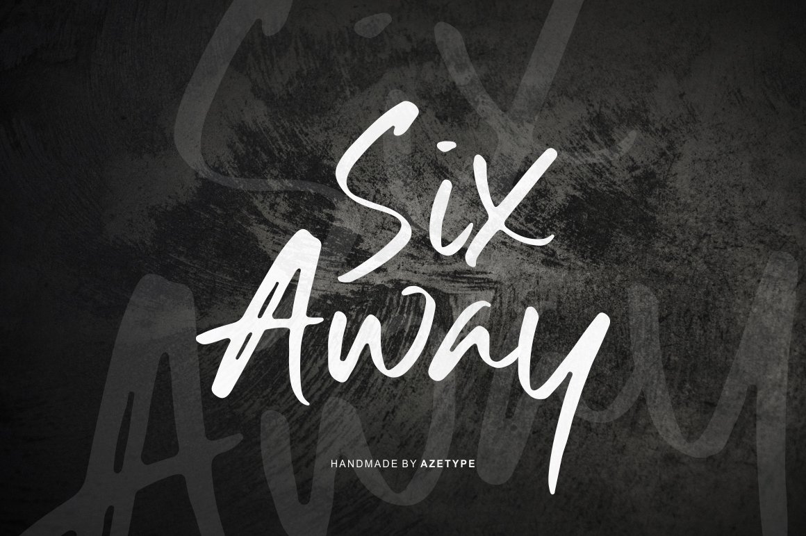 Laden Sie Six Away kostenlos herunter - Moderne und stilvolle Schriftart