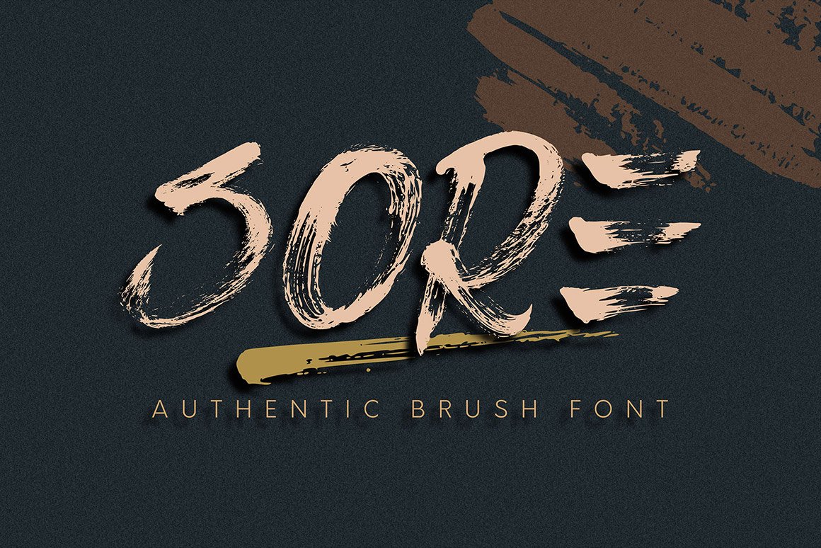 Download Sore Brush Font Free - Unique Handwritten Style