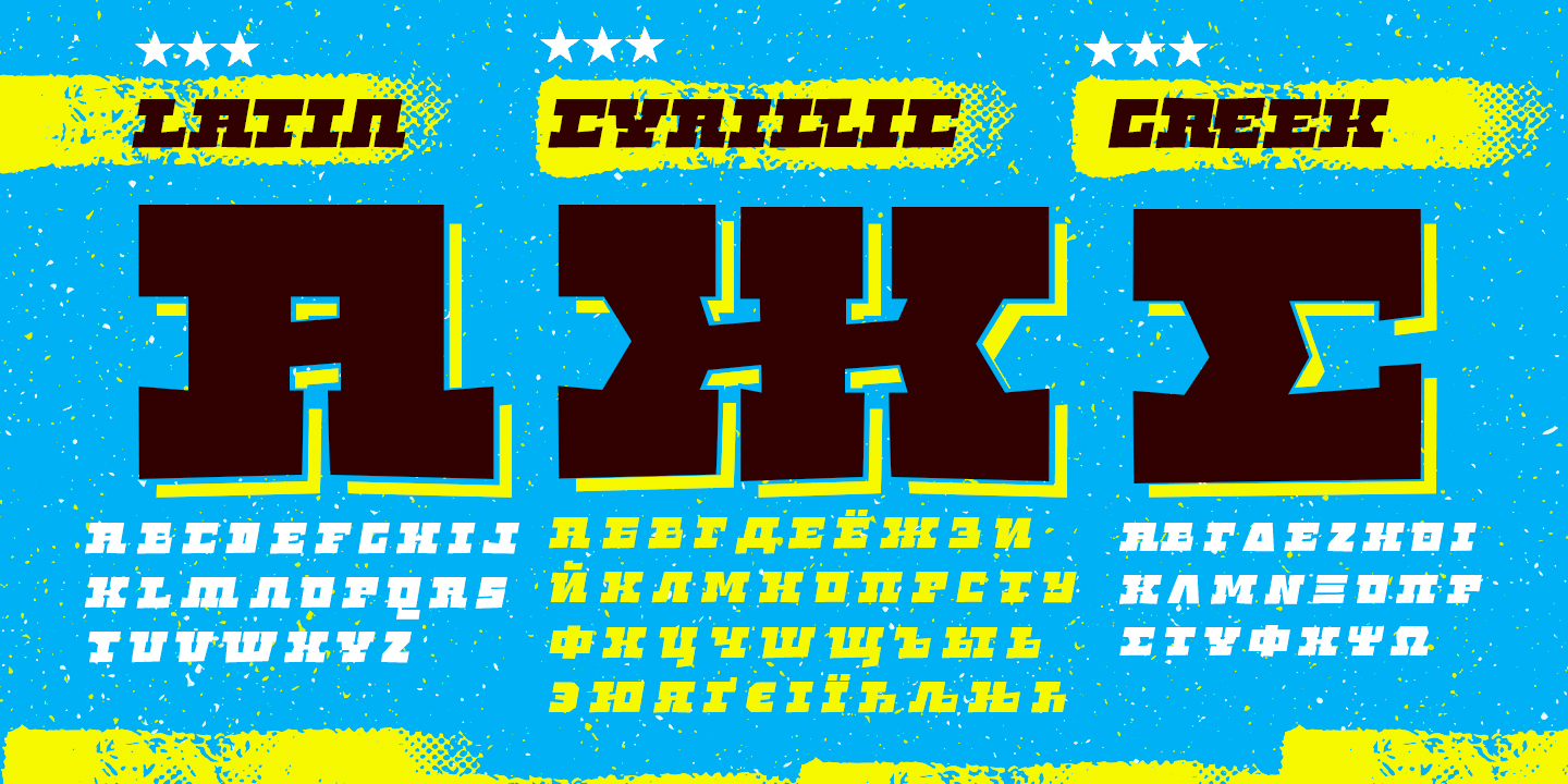 Download Spike Bot Family: Unique Cyrillic & Greek Fonts Free